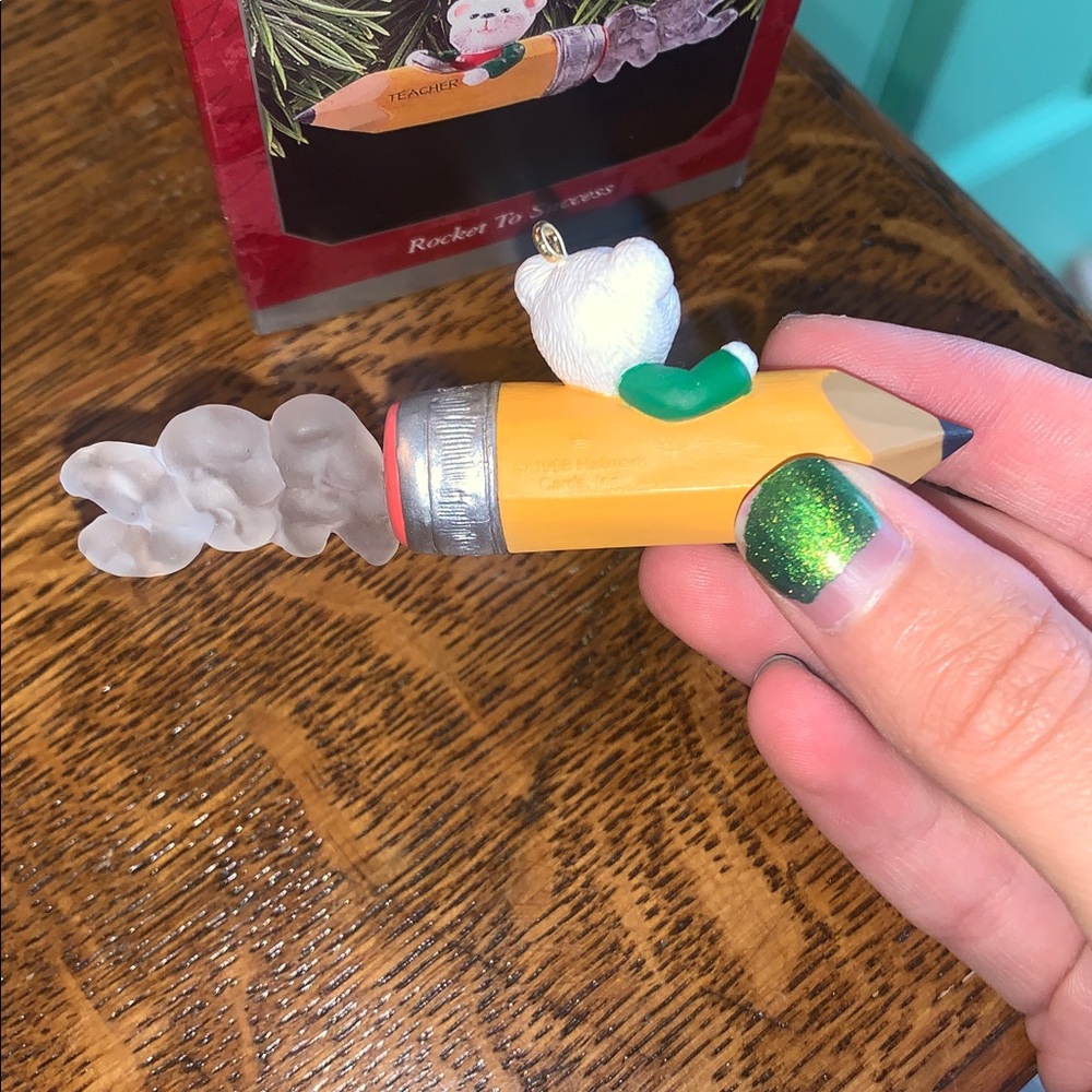 Hallmark Keepsake “ Teacher - Rocket to Success” Ornament made in 1998 - Picture 4 of 7